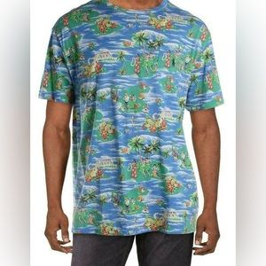 Polo Ralph Lauren Classic Fit Hawaiian Hula Girl Beach Pony Logo Tee Shirt Top